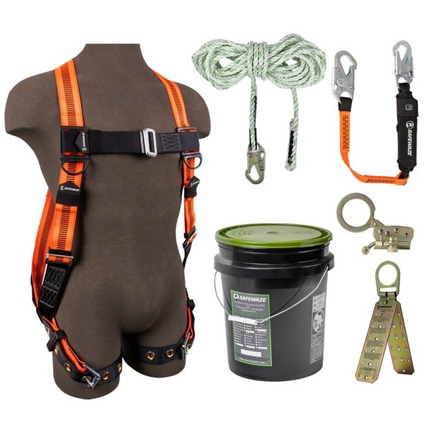 Safewaze Roofer's Fall Protection Kit, Size: Universal FS-ROOF-P